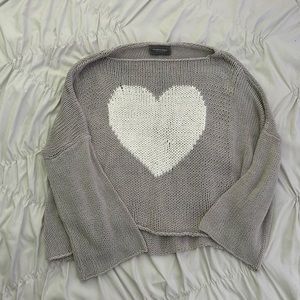 Wooden Ships heart sweater